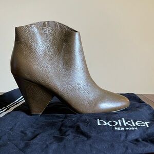 Botkier - Isabel Boots in Olive Leather - Size 8.5